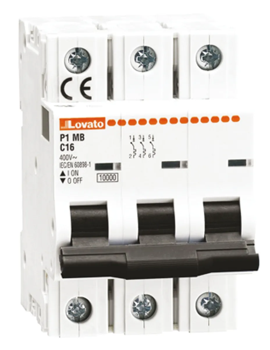 Interruttore magnetotermico Lovato, 3P 25A 10 kA, Tipo C