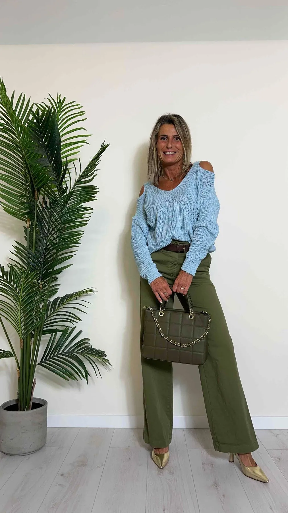 LALTERNATIVASTYLE - 4595114P45 - BAULETTO PELLE CON MANICI E CATENA INTRECCIATI