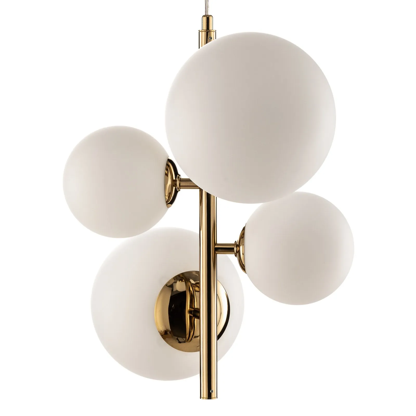 Lampada a sospensione Bloom, 4 luci, oro