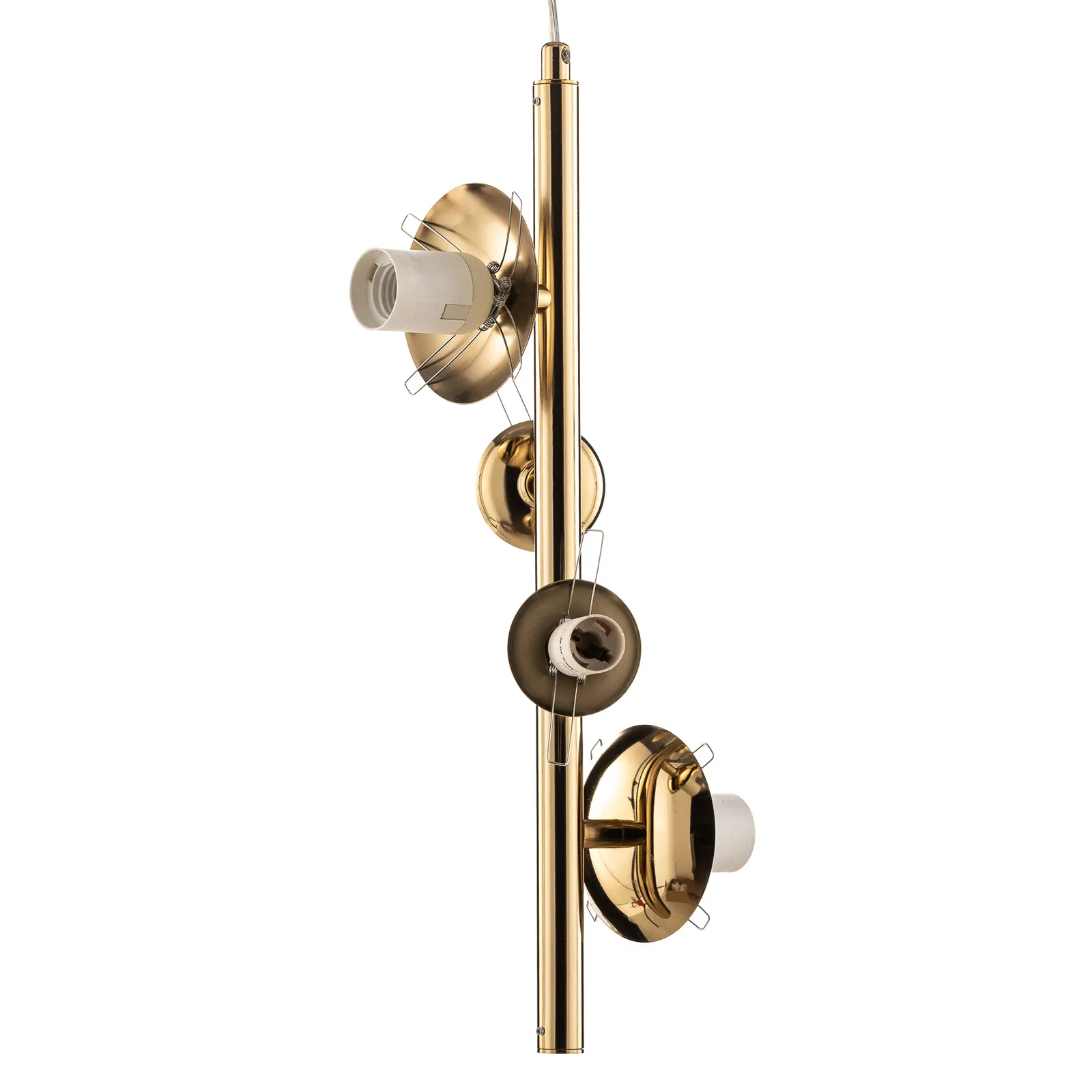 Lampada a sospensione Bloom, 4 luci, oro