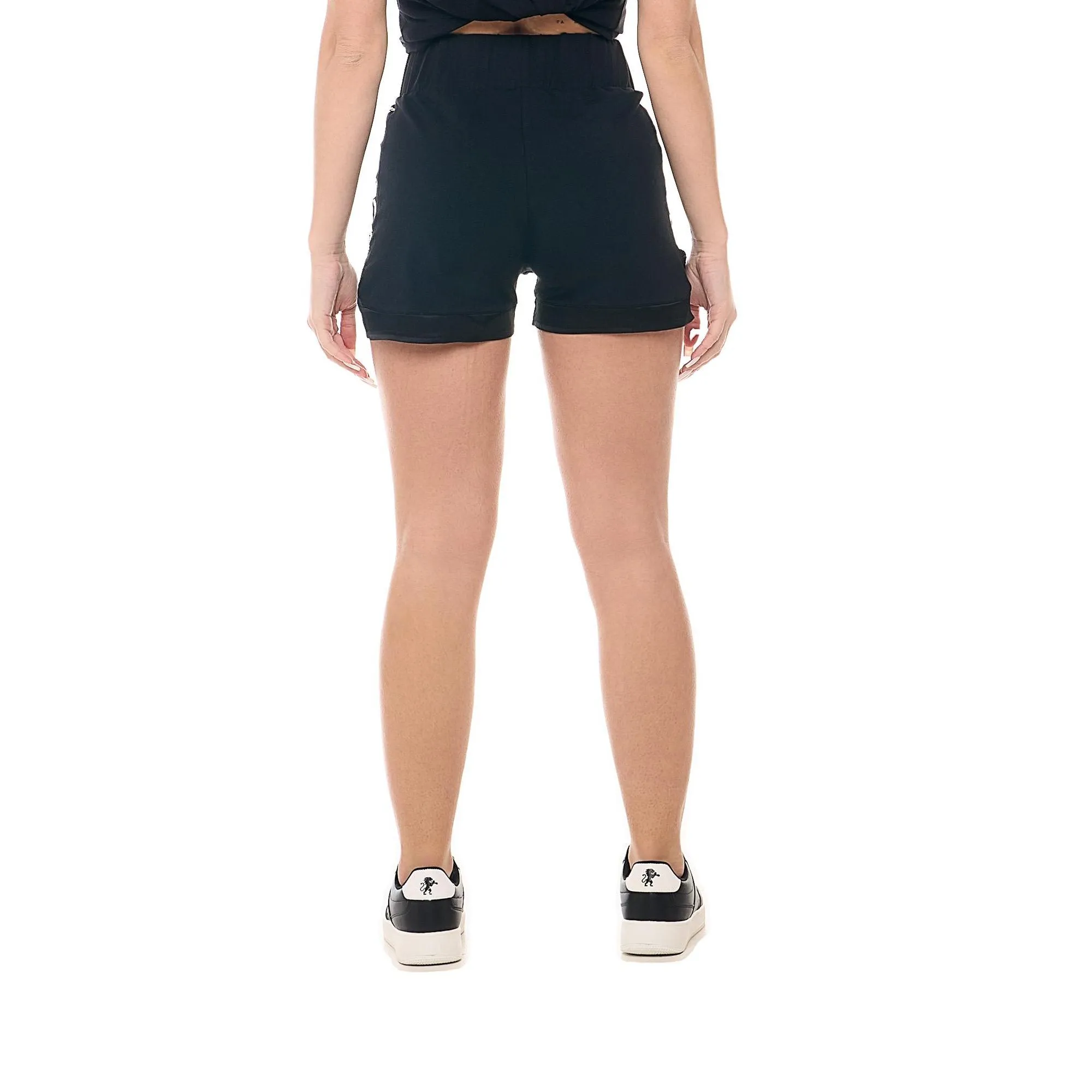 Leone Gold women's boxing style shorts with gold logo