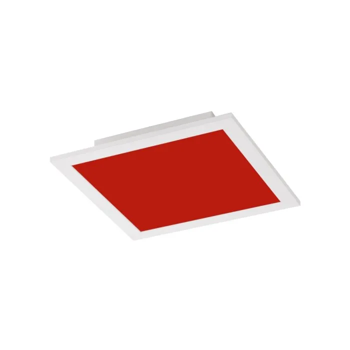 Leuchten Direkt Ls-FLAT Plafoniera LED Bianco, 1-Luce, Telecomando, Cambia colore