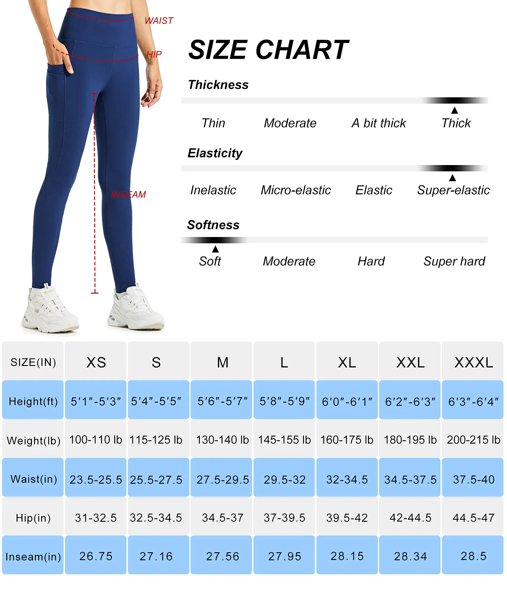 Libin women's thermal leggings, winter fleece-lined leggings, water-resistant high-waisted warm pants - T leggings