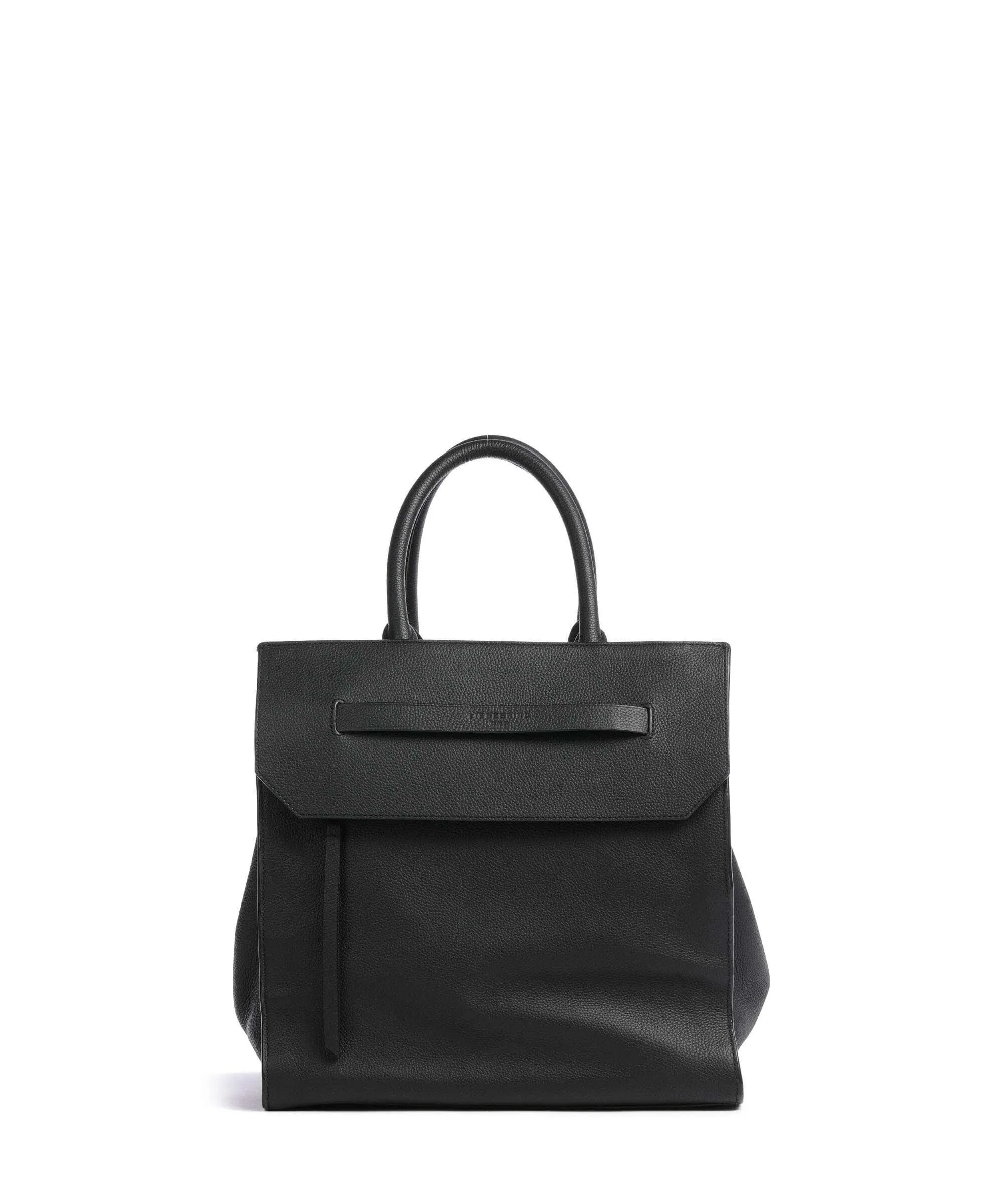  Liebeskind Lora Small Pebble L Borsa a mano pelle di vacchetta grana nero  