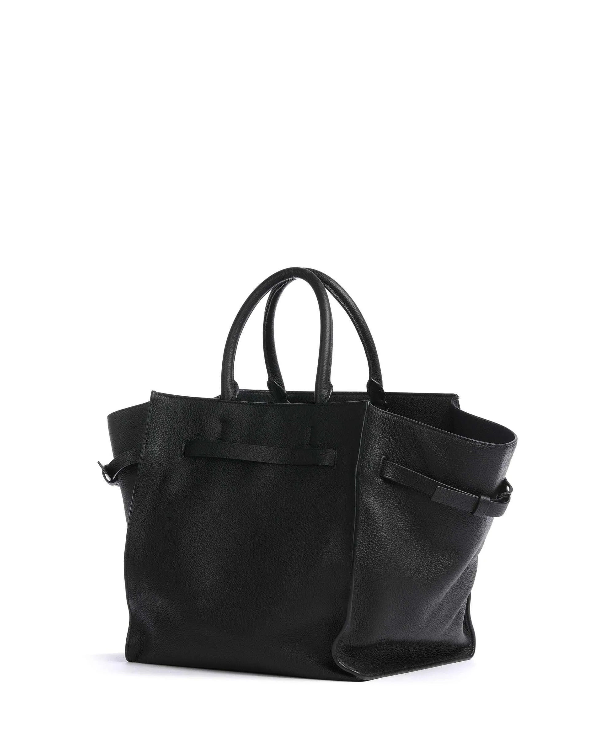  Liebeskind Lora Small Pebble L Borsa a mano pelle di vacchetta grana nero  