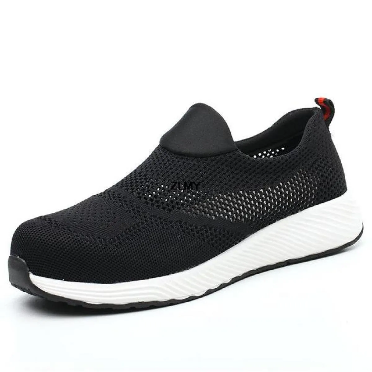 Lightweight men's safety shoes steel toe sneakers industrial work shoes anti-smash anti