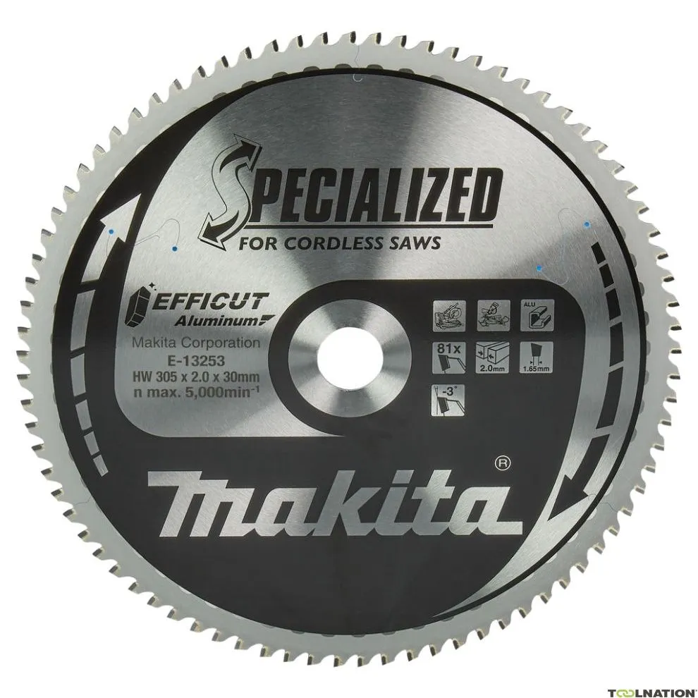 Makita Accessori E-13253 Lama da taglio Alluminio 305x30x2,0 81T