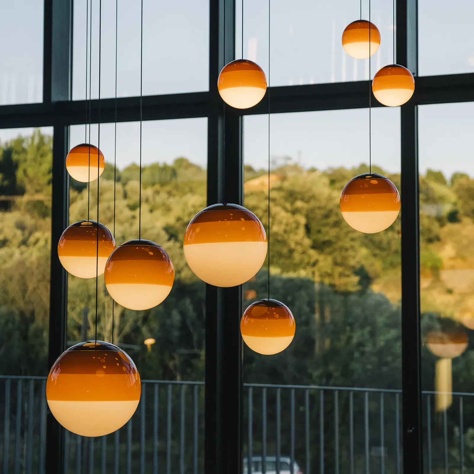 MARSET Dipping Light Lampada a sospensione a LED Ø 20 cm arancione