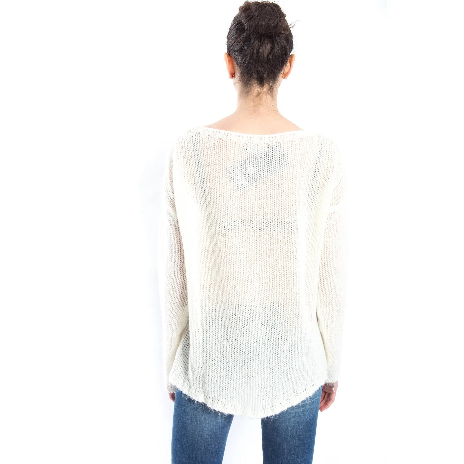 MARYLEY Maglia traforata FANTASY BEIGE Art. 5IB89E