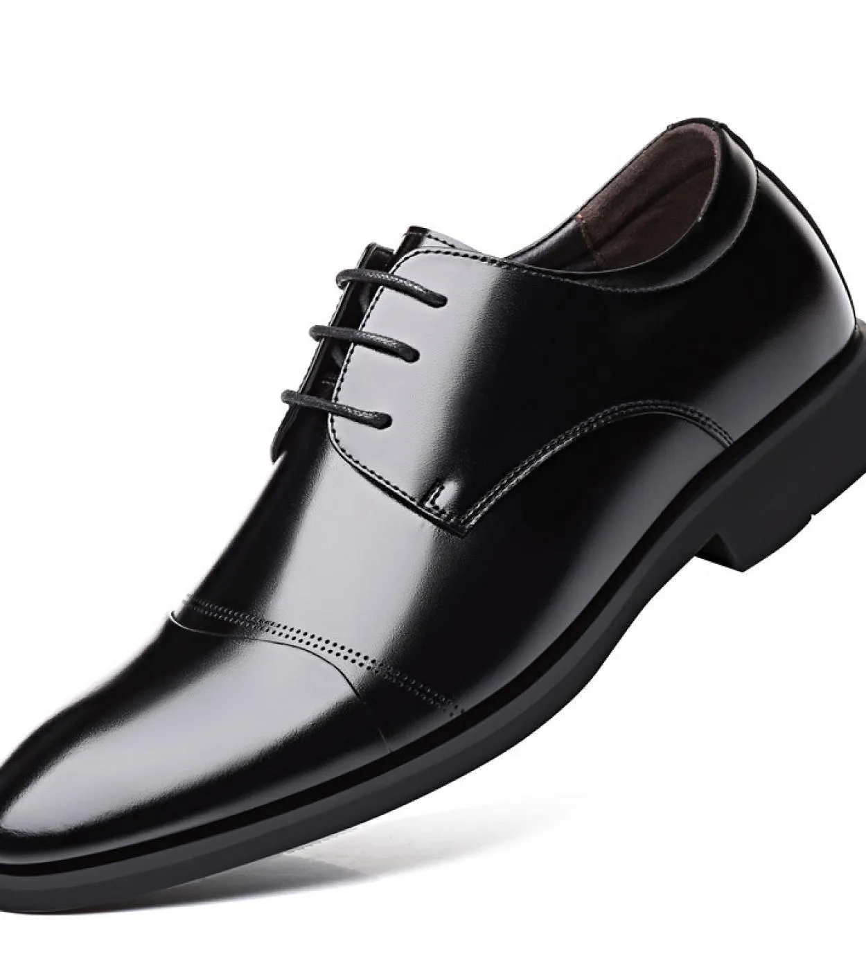 Men's formal leather work shoes high-quality men's office attire luxury men's shoes.