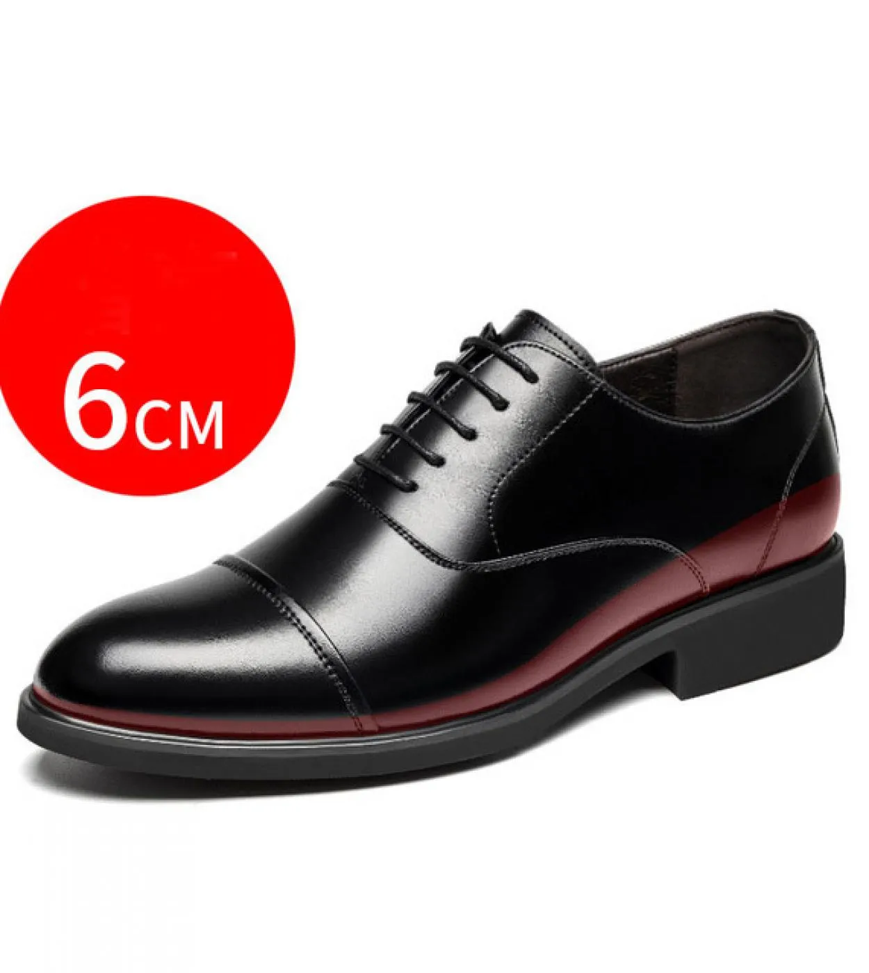 Men's ship-heightening shoes with 6cm elevation Comfortable and elegant footwear for work