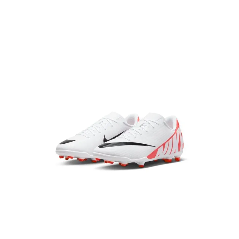 NIKE VAPOR 15 CLUB FG Jr SCARPA CALCIO RAGAZZO BAMBINO - READY PACK - BIANCO/ROSSO/NERO