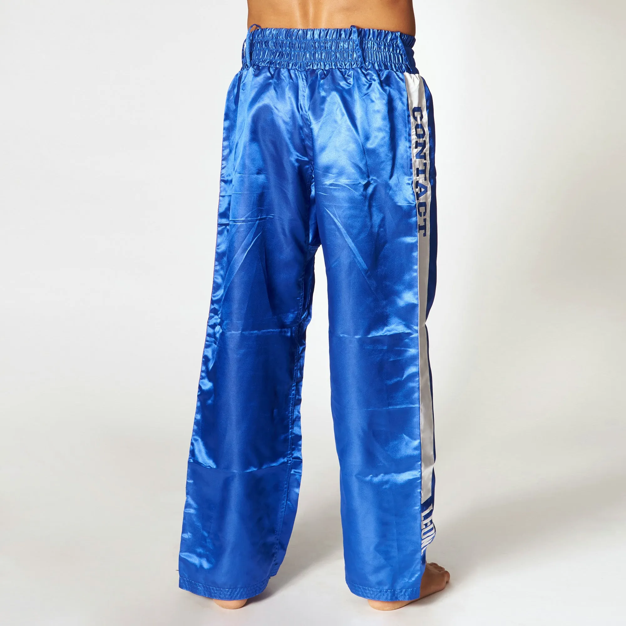 Pantaloni Full Contact Lunghi Kick Boxing Leone in Satin