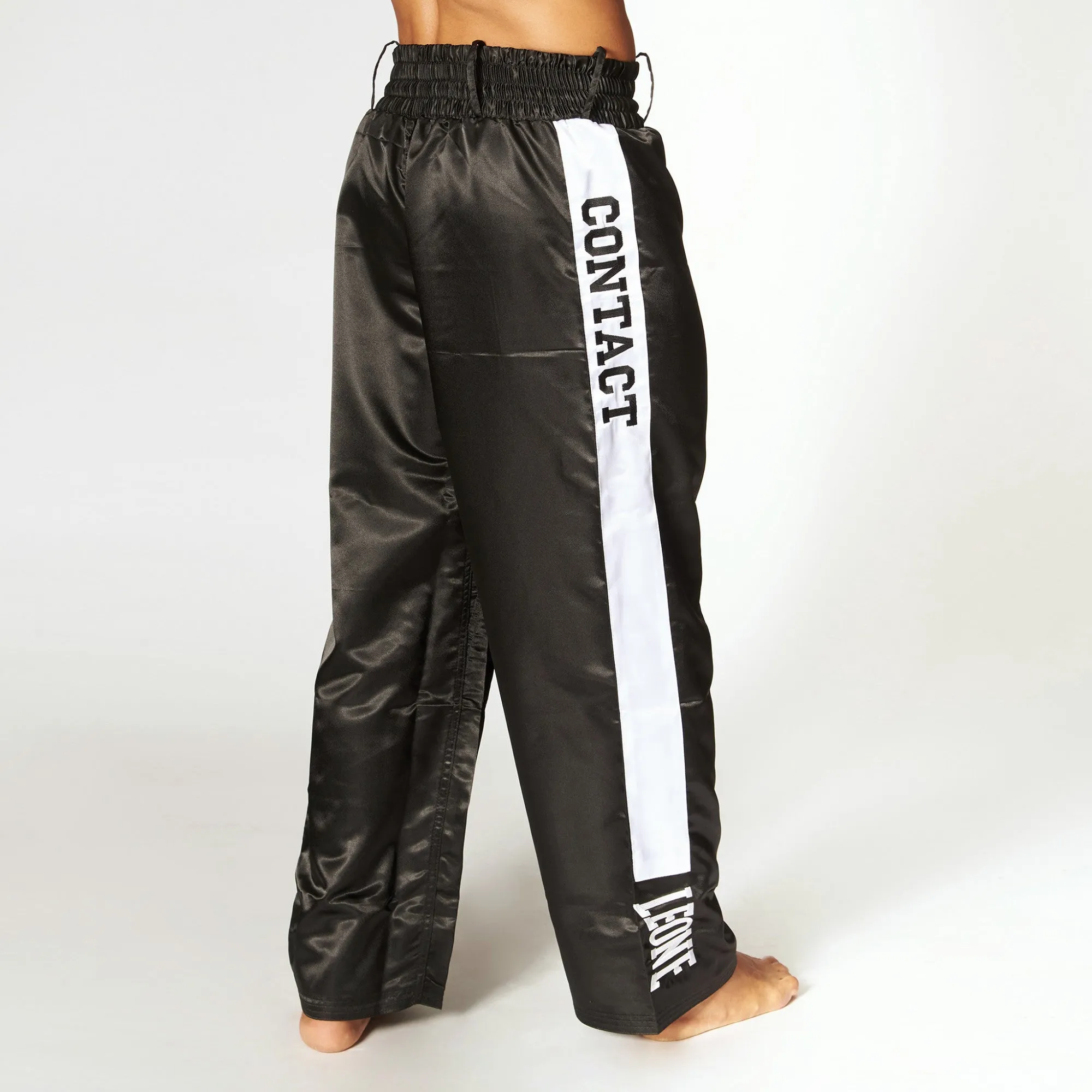 Pantaloni Full Contact Lunghi Kick Boxing Leone in Satin