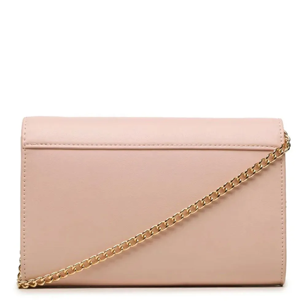 Pink Nude LOVE MOSCHINO Shoulder Clutch Bag