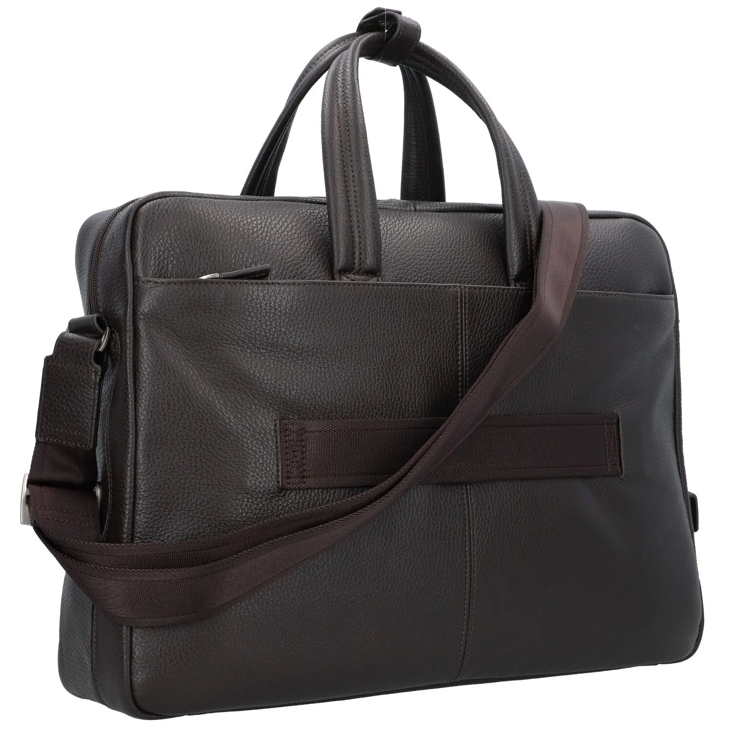 Piquadro Cartella in pelle con scomparto per laptop da 44 cm