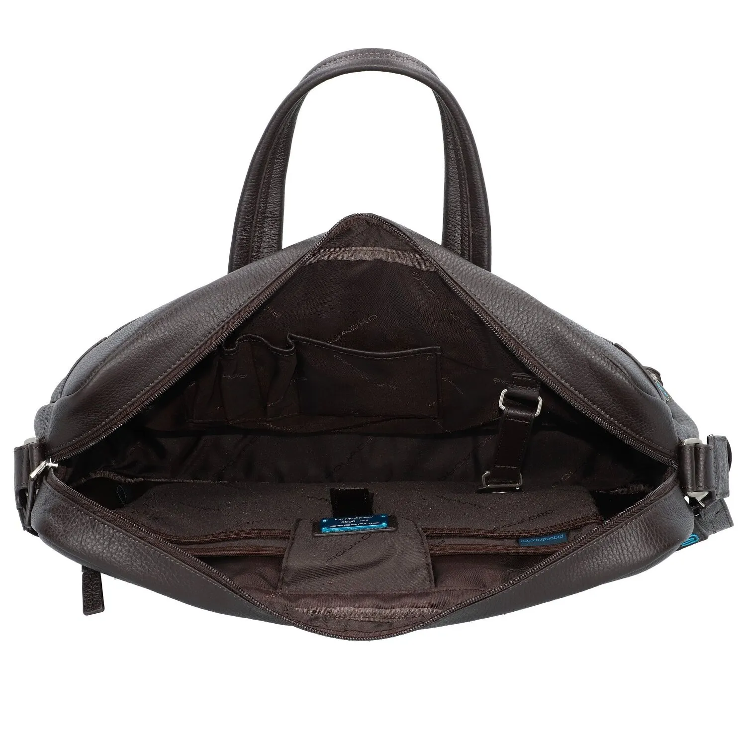 Piquadro Cartella in pelle con scomparto per laptop da 44 cm