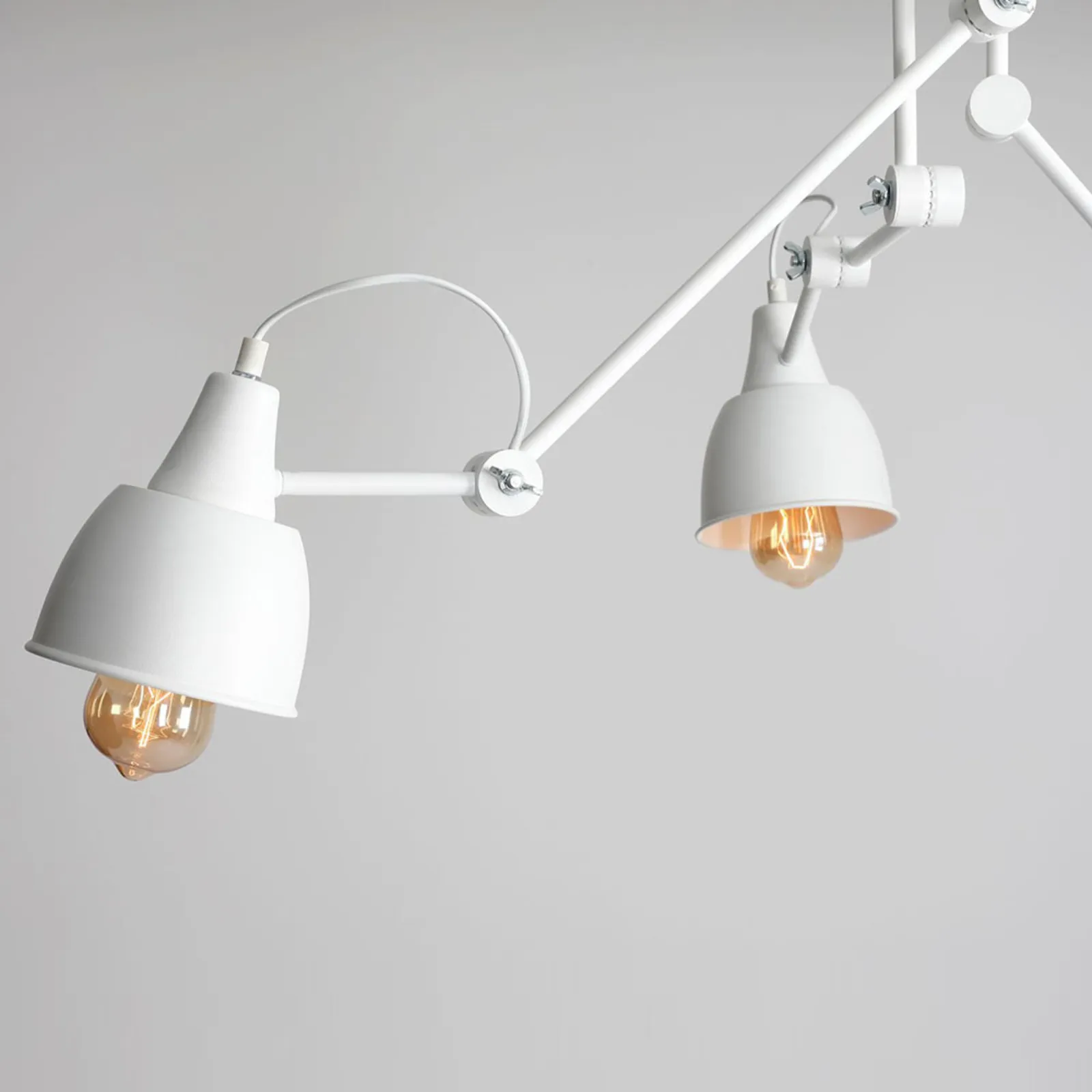 Plafoniera 814, regolabile, 3 luci, bianco