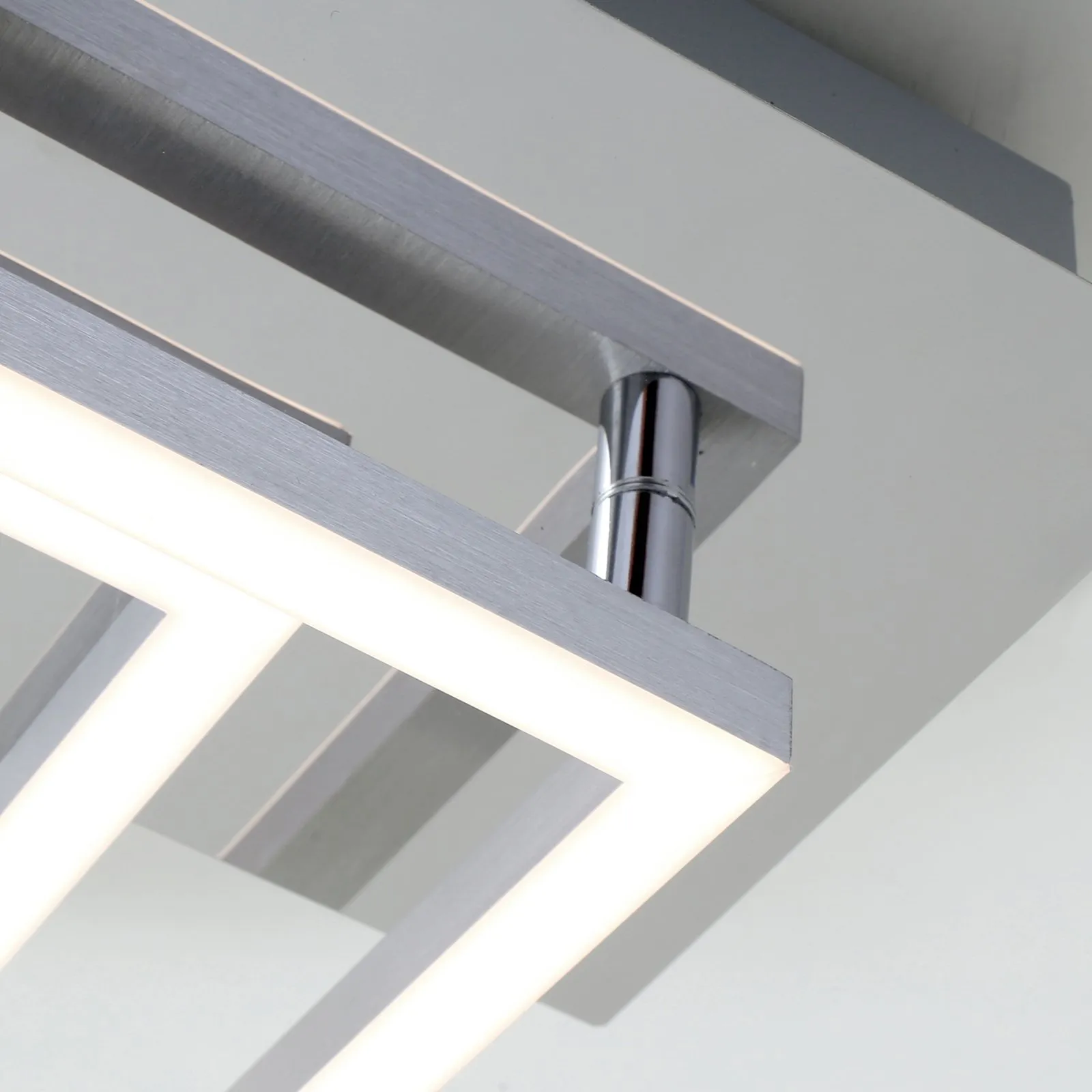 Plafoniera Frame LED, 3.000 K, cromo