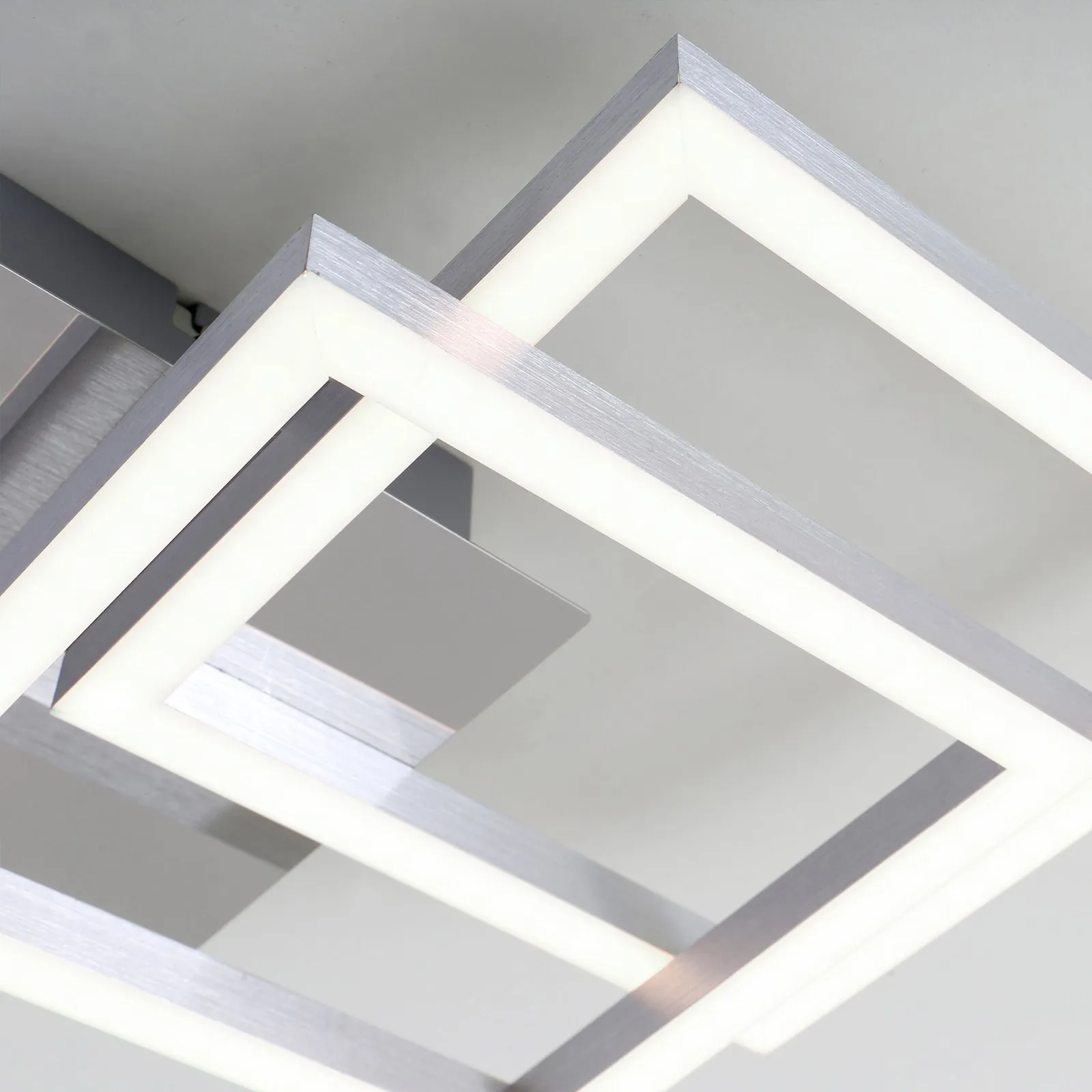 Plafoniera Frame LED, 3.000 K, cromo