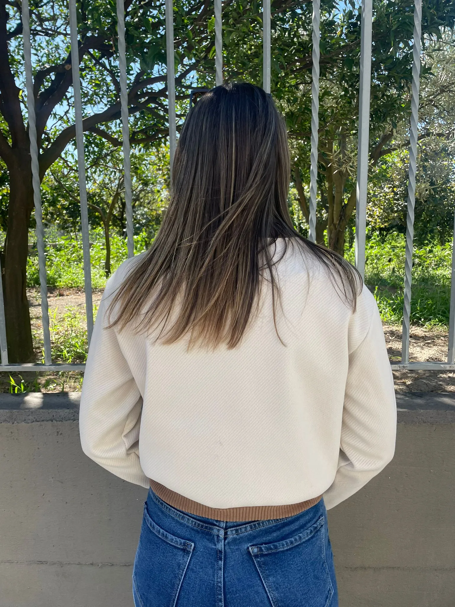 Plain colored retro jacket
