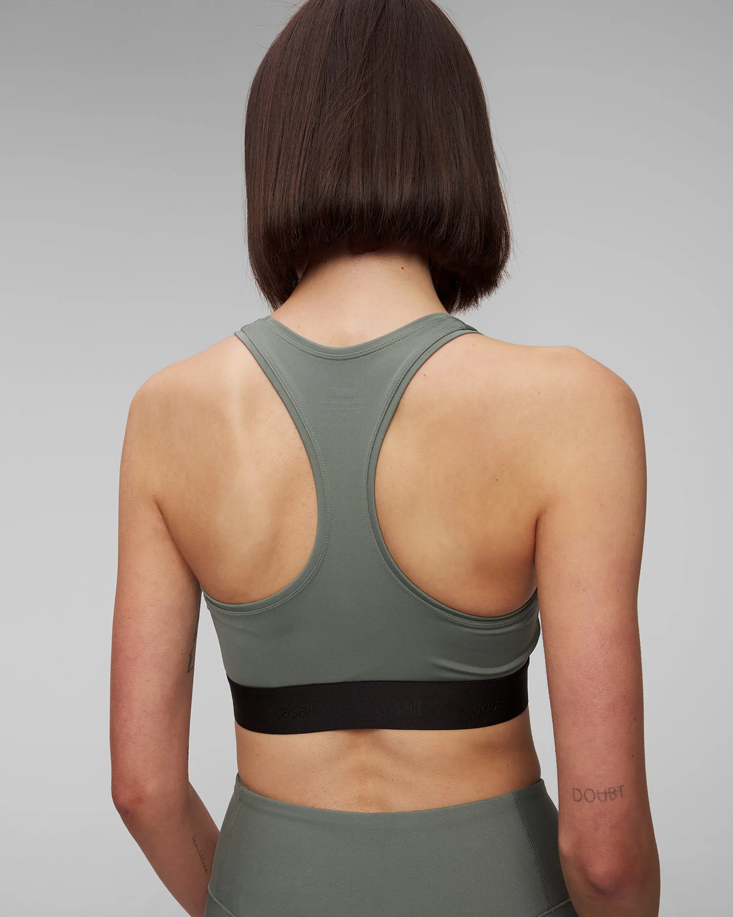 Reggiseno sportivo verde da donna Casall Graphic Sports Bra 24180-445