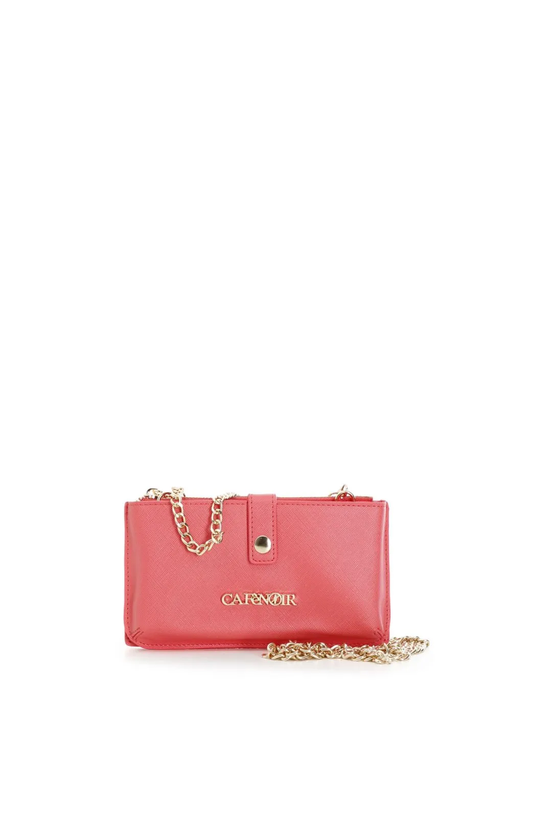 Saffiano coral mobile phone holder