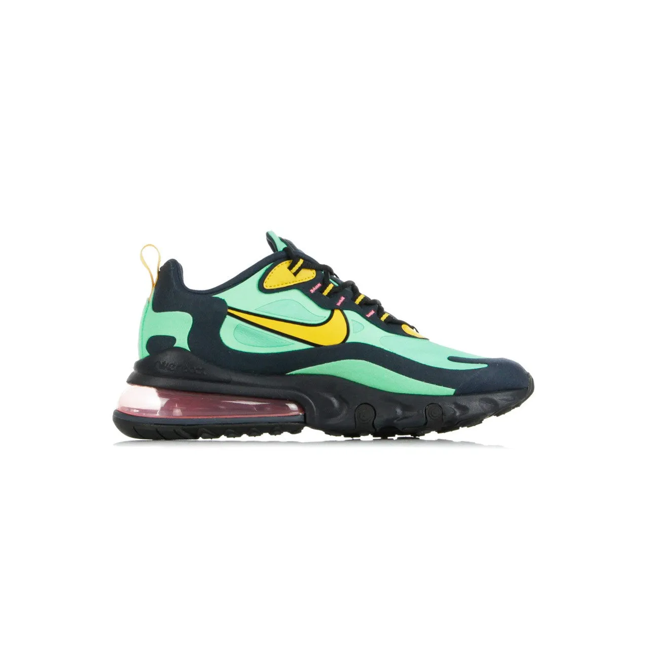 Scarpa Bassa Uomo Air Max 270 React (pop Art) Electro Green/yellow Ochre/obsidian