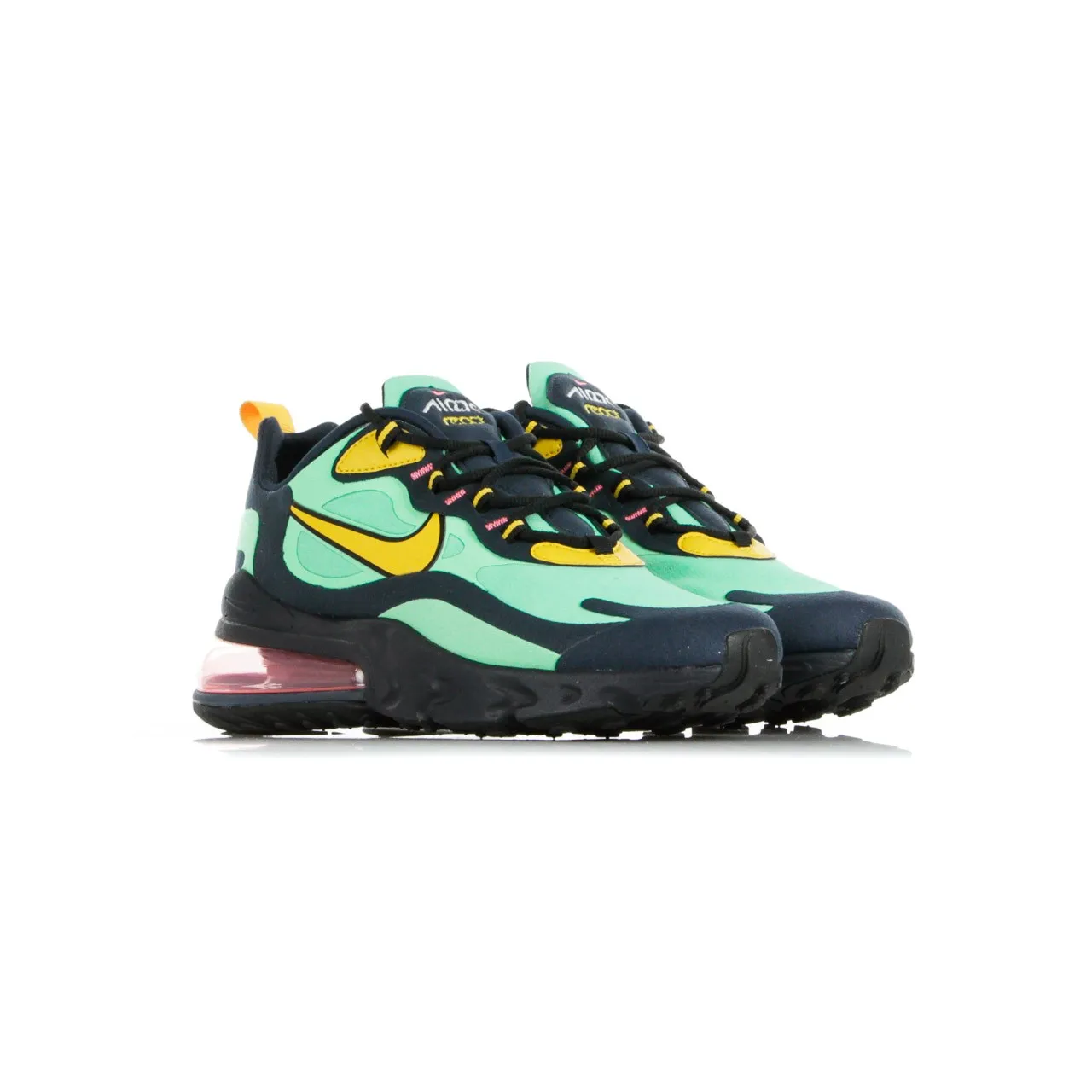 Scarpa Bassa Uomo Air Max 270 React (pop Art) Electro Green/yellow Ochre/obsidian