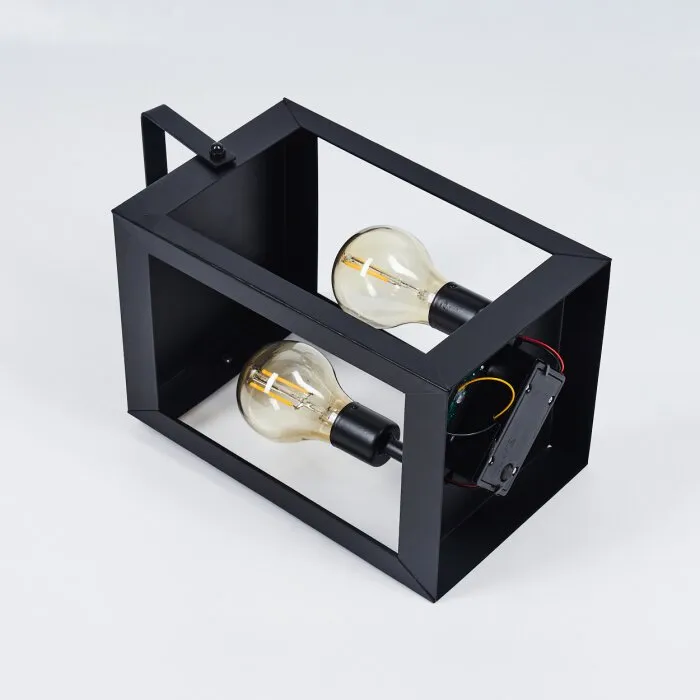 Sciolze Lampada solare Nero, Trasparente, chiaro, 2-Luci