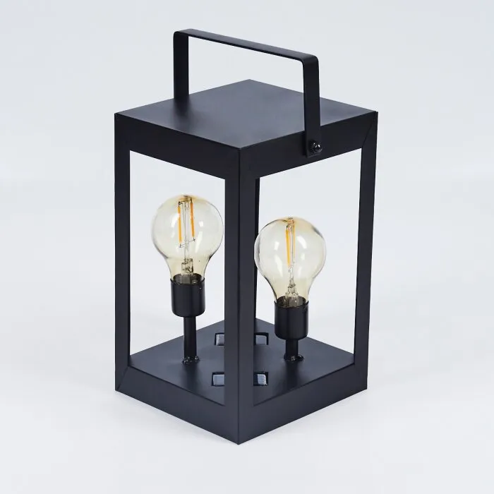 Sciolze Lampada solare Nero, Trasparente, chiaro, 2-Luci