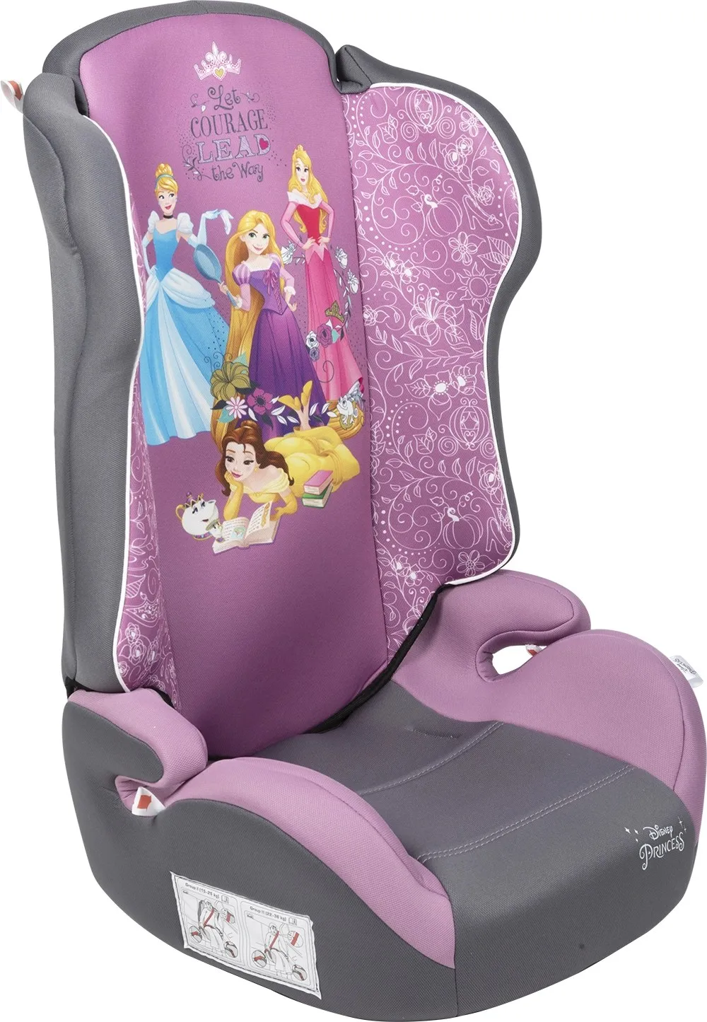 Seggiolino auto principesse gr.2/3 (15-36kg)