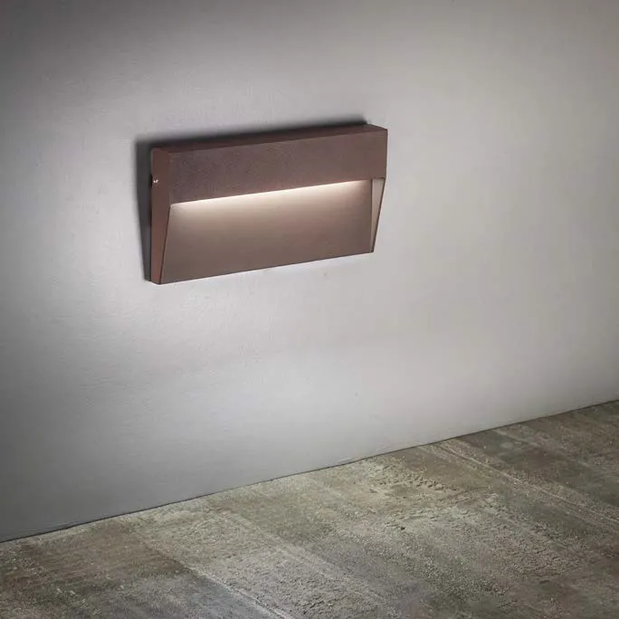 Segnapasso da Esterno GEA LED – GES1170 Alluminio Bianco LED L. 21×11