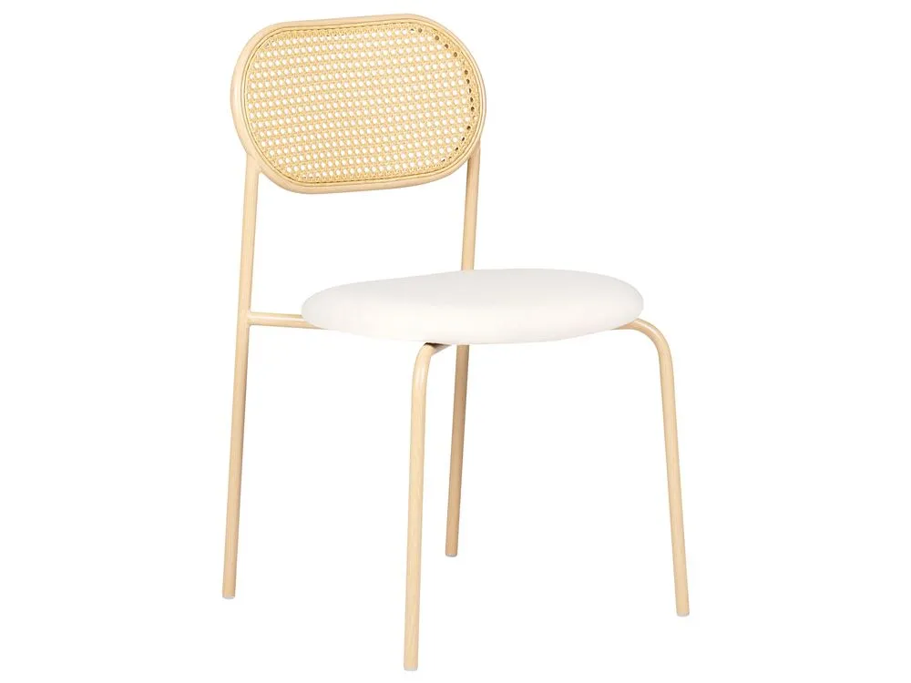 Set di 2 sedie da pranzo ADAVER Metallo Marrone chiaro