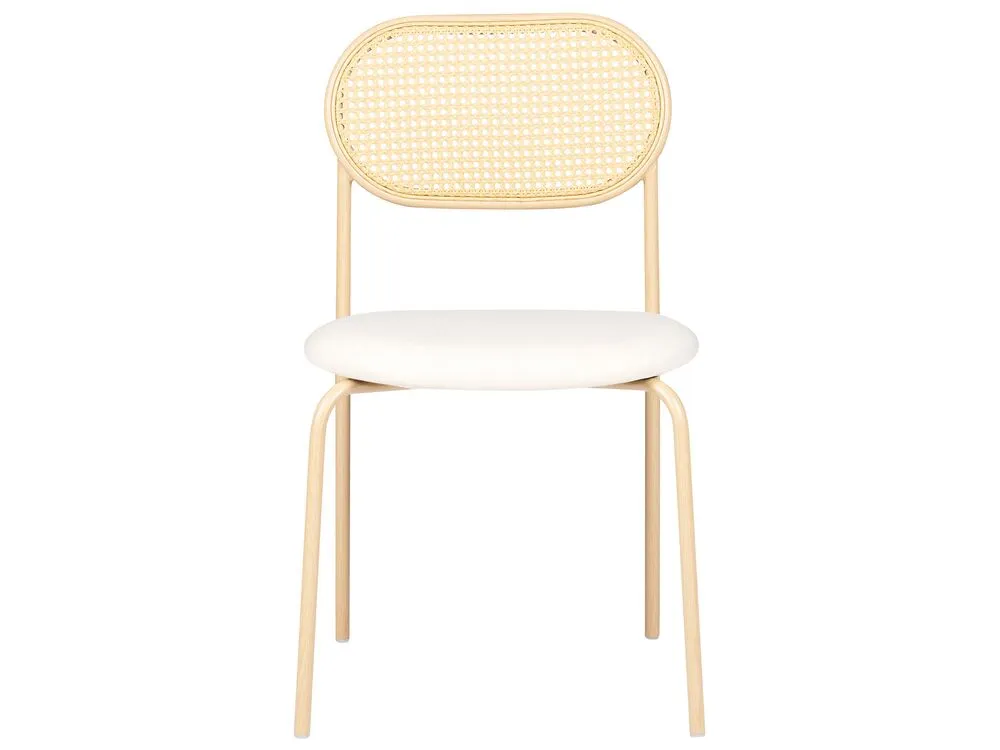 Set di 2 sedie da pranzo ADAVER Metallo Marrone chiaro