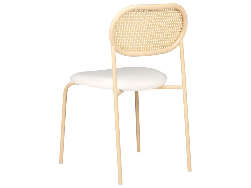 Set di 2 sedie da pranzo ADAVER Metallo Marrone chiaro