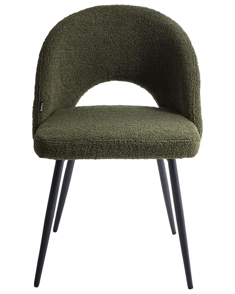 Set di 2 sedie da pranzo ONAGA Bouclé Verde scuro