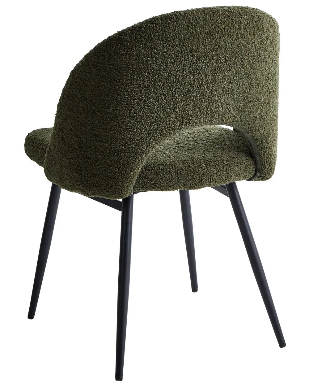 Set di 2 sedie da pranzo ONAGA Bouclé Verde scuro