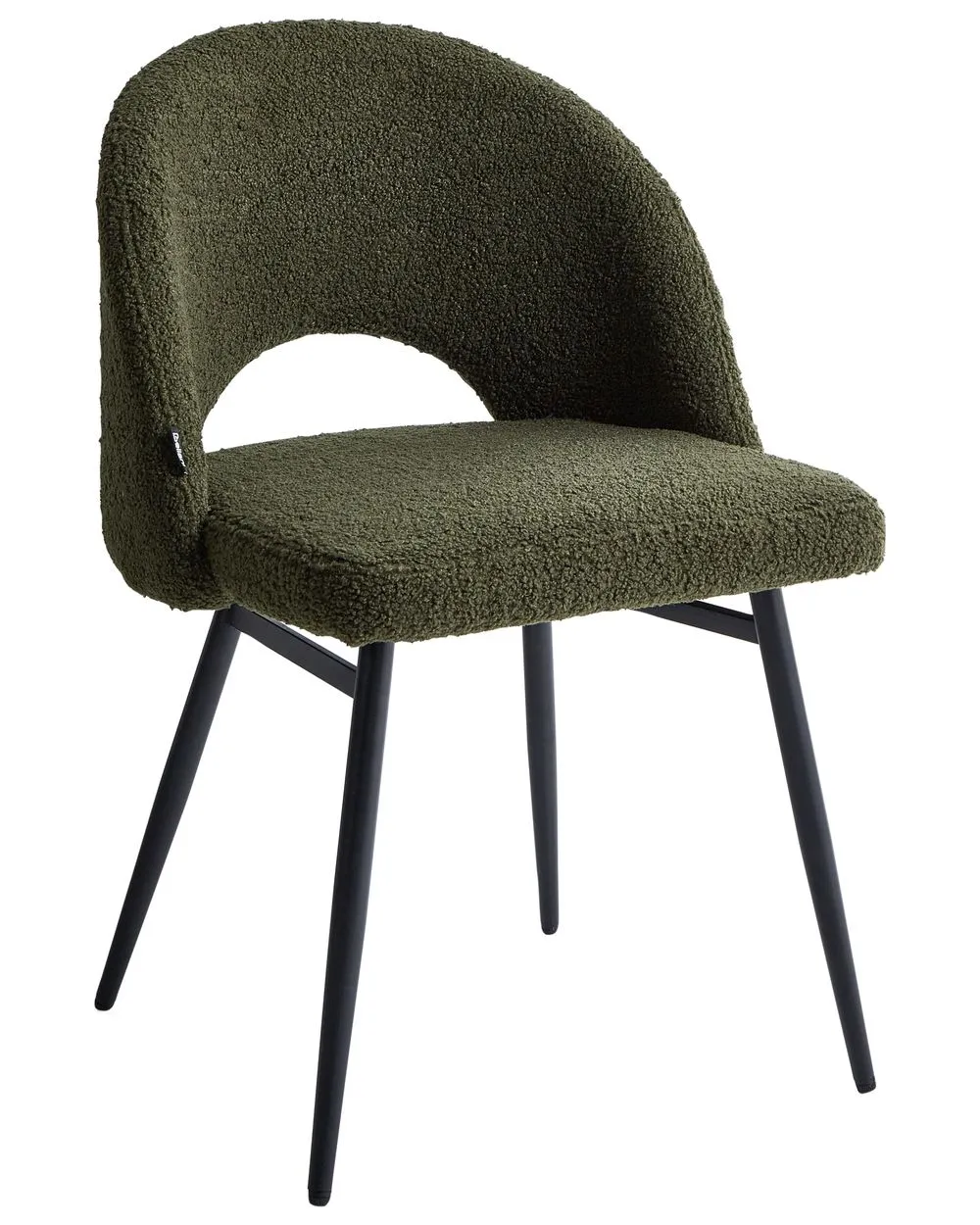 Set di 2 sedie da pranzo ONAGA Bouclé Verde scuro