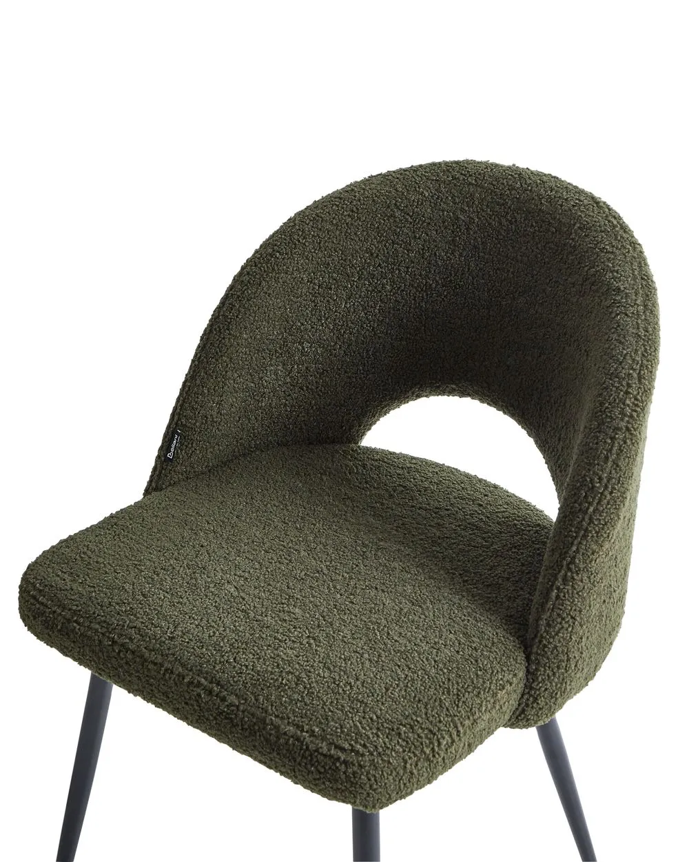 Set di 2 sedie da pranzo ONAGA Bouclé Verde scuro