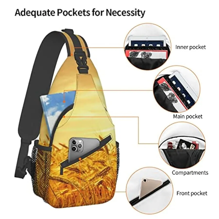 Shoulder bag for men and women, lightweight, for hiking, cycling, travel 141620144.