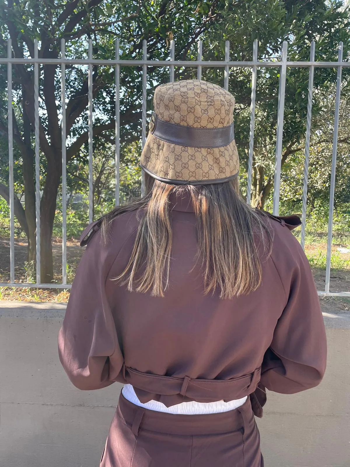 Solid color trench coat