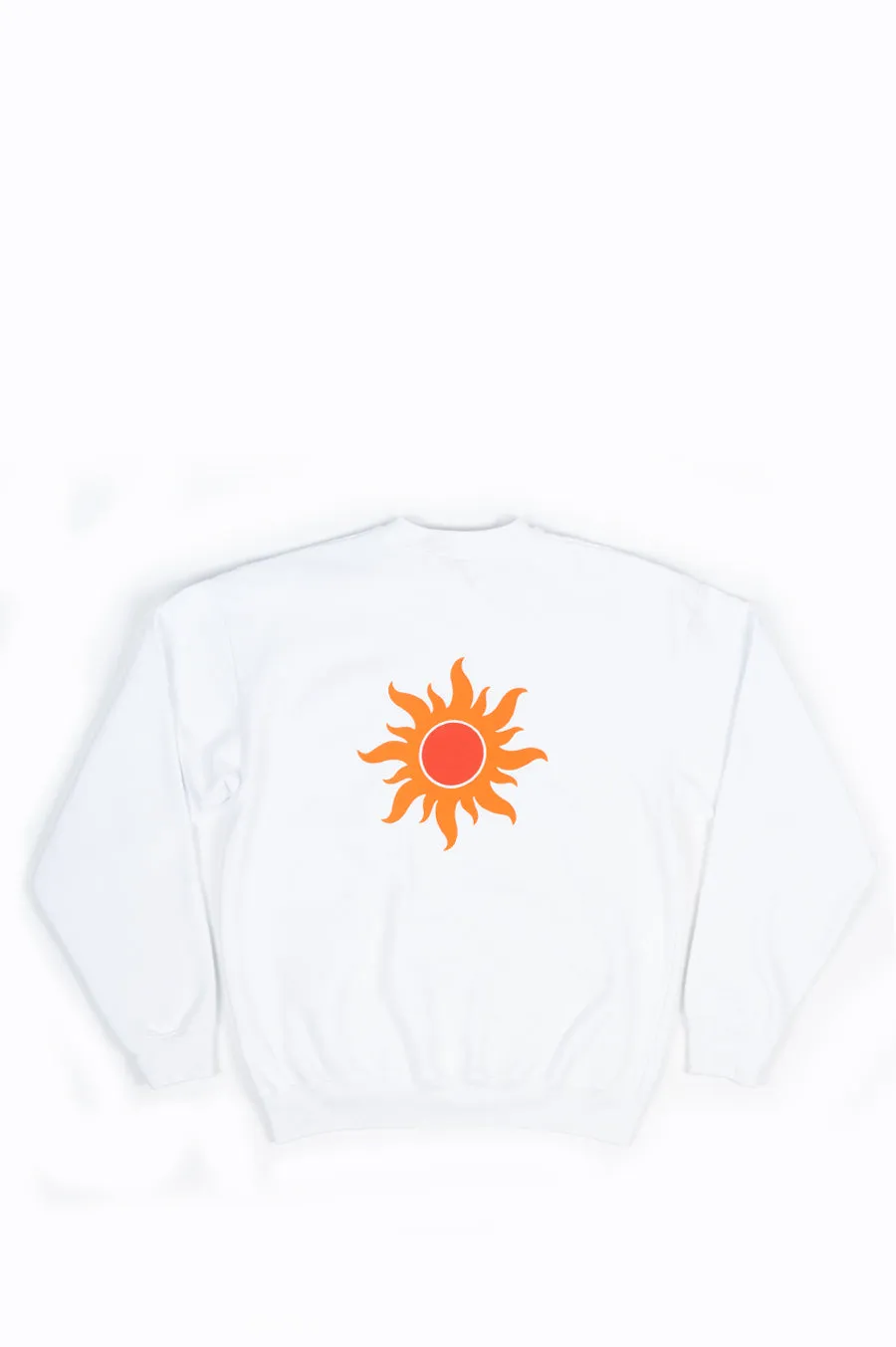 SPORTY AND RICH SUN CREWNECK WHITE
