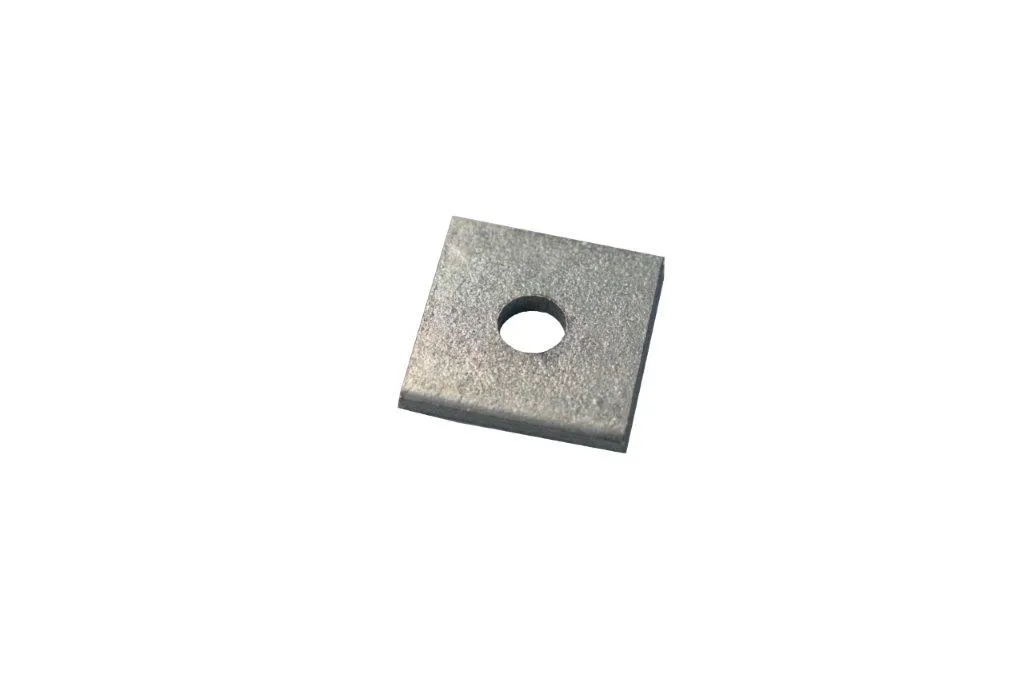 Staffa quadrato RS PRO, 1 foro da 10mm di diametro, dimensioni M8 x 40 x 3mm