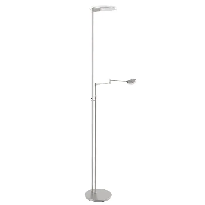 Steinhauer Turound Lampada da terra LED Acciaio inox, 2-Luci