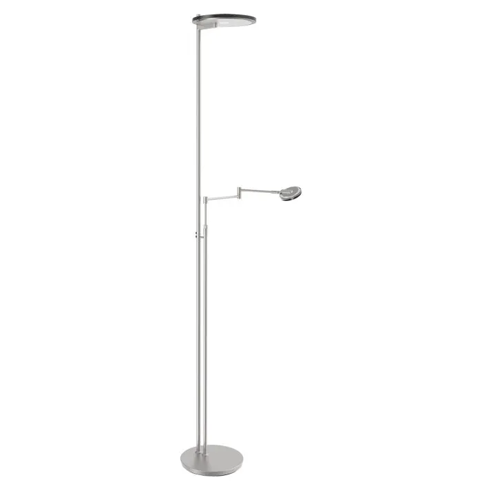 Steinhauer Turound Lampada da terra LED Acciaio inox, 2-Luci