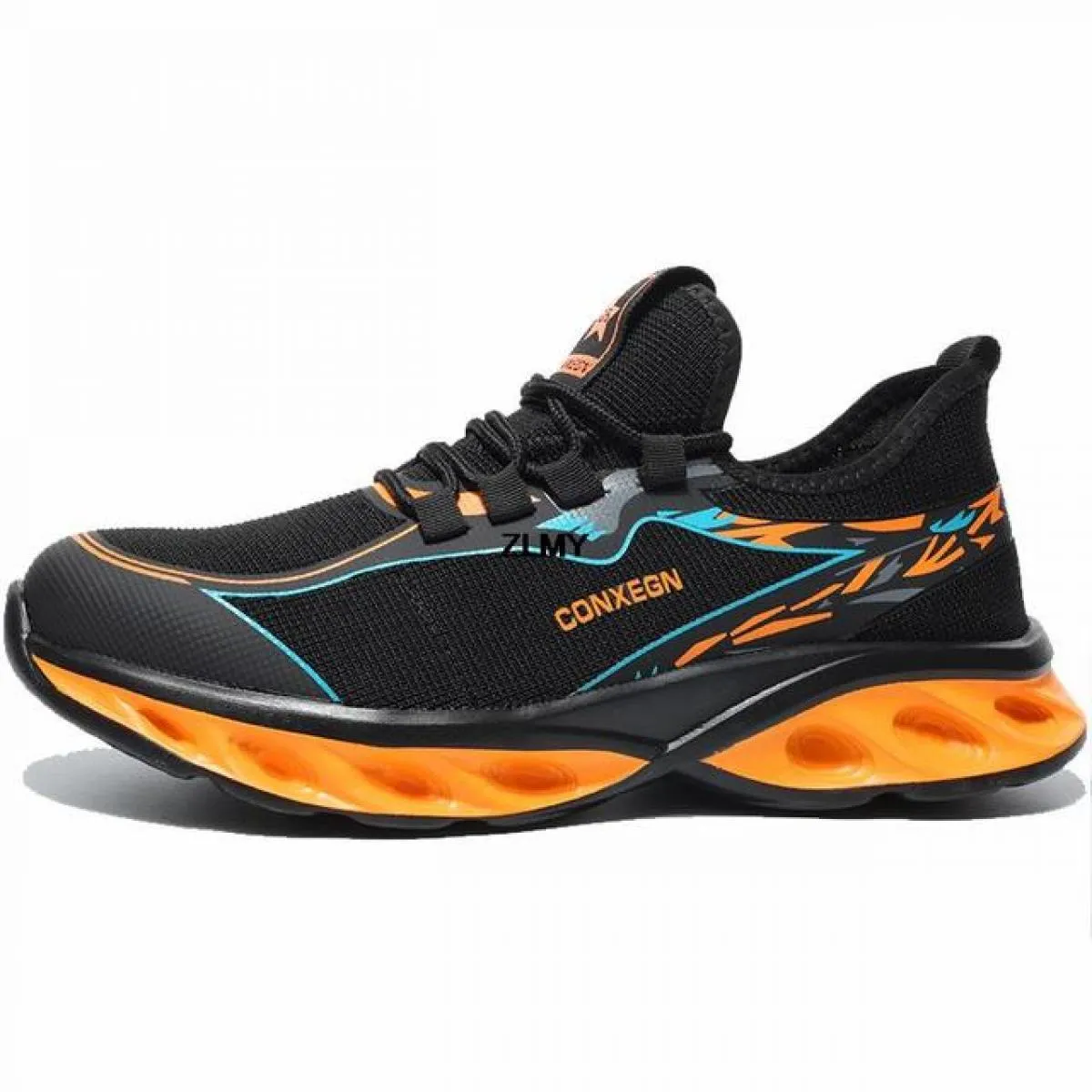 Stylish Men's Steel Toe Sneaker Safety Shoes Industrial Puncture-Proof Work Shoes