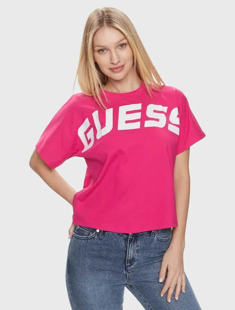 T-shirt Manica Corta Sportiva Guess - Pink