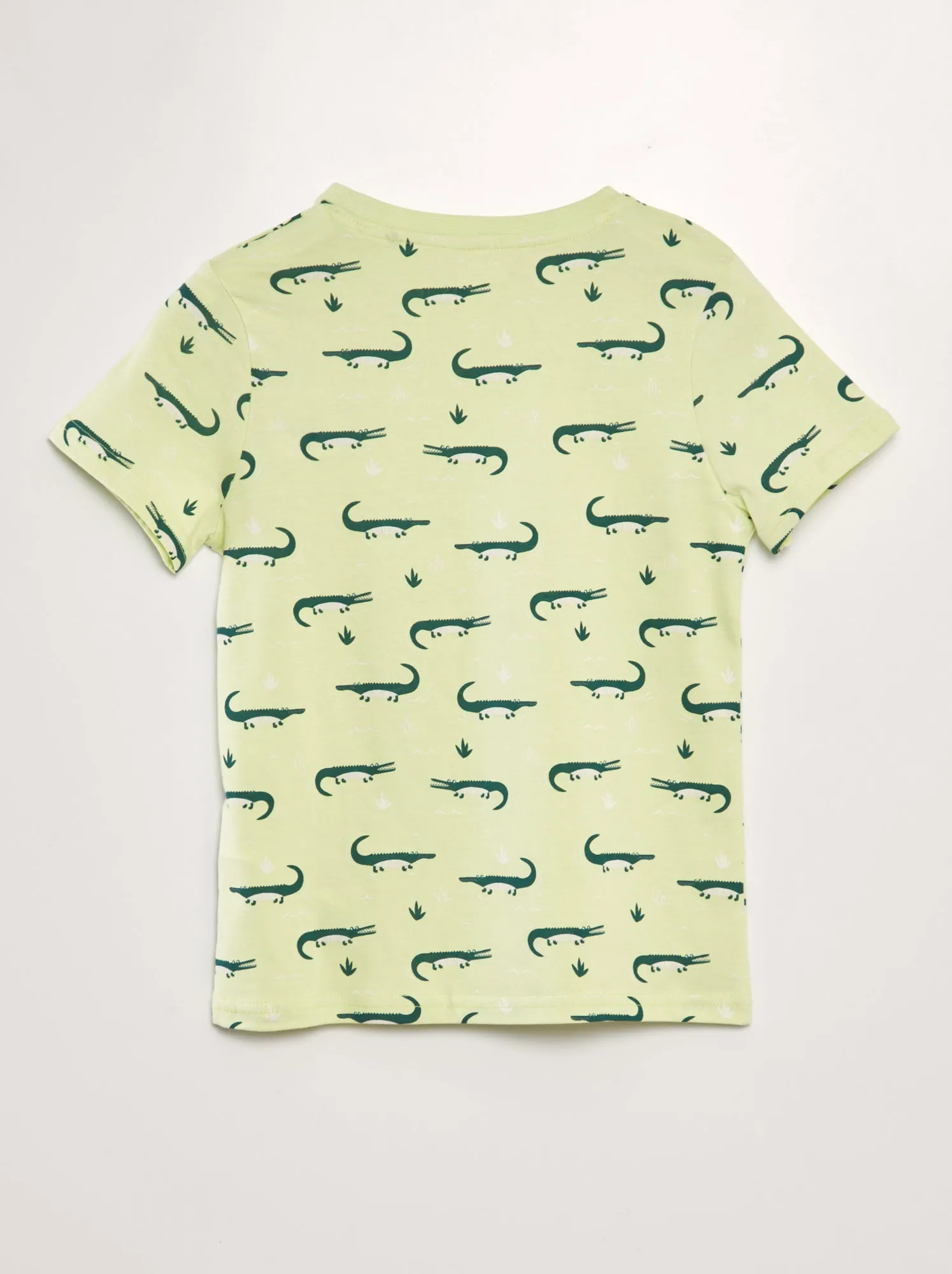 T-shirt stampata a maniche corte - VERDE