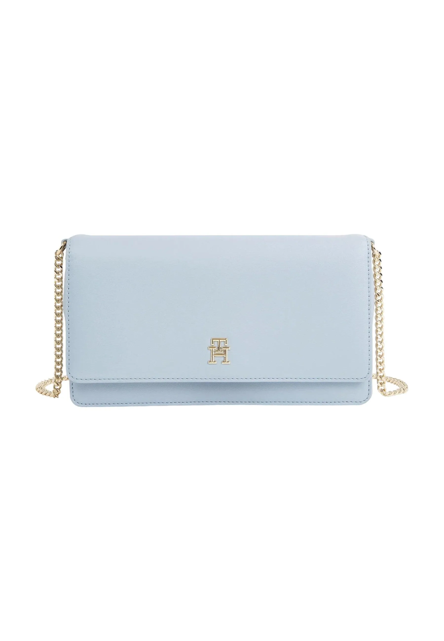 Tommy Hilfiger Chain Shoulder Bag for Women - Light Blue AW0AW16109
